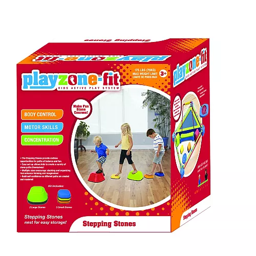 Тактильно-сенсорний набір Ступінчасті камені (5 шт) від Playzone-fit Тактильно-сенсорний набір Ступінчасті камені (5 шт) від Playzone-fit