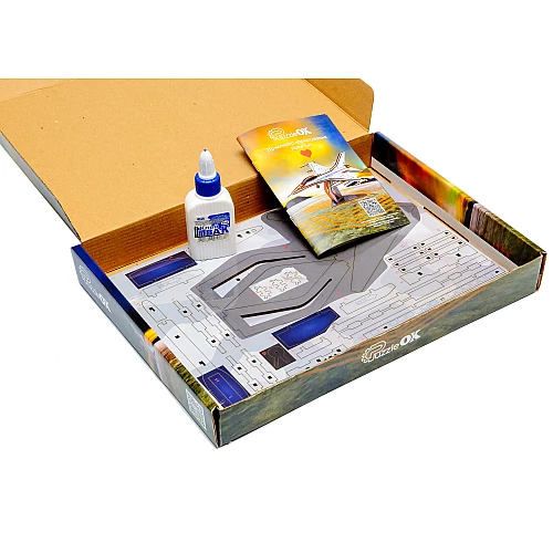 Деревянный 3D-конструктор F16 (79 деталей) от PuzzleOk