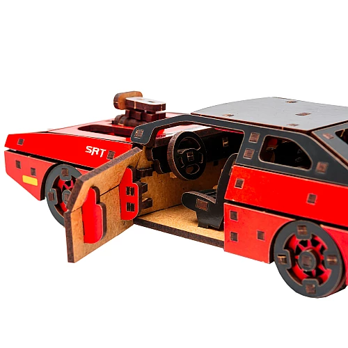 Дерев'яний 3D-конструктор Форсаж (125 деталей) від PuzzleOk