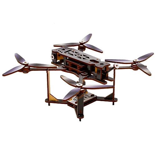 Дерев'яний 3D-конструктор FPV Mini (95 деталей) від PuzzleOk