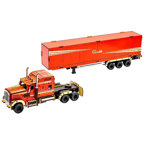 Дерев'яний 3D-конструктор Лісовоз (206 деталей) від PuzzleOk