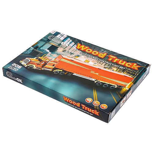 Дерев'яний 3D-конструктор Лісовоз (206 деталей) від PuzzleOk