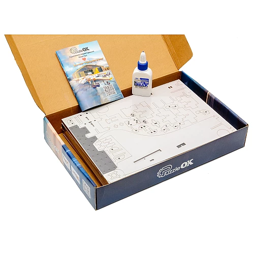 Дерев'яний 3D-конструктор Літаюча фортеця (559 деталей) від PuzzleOk