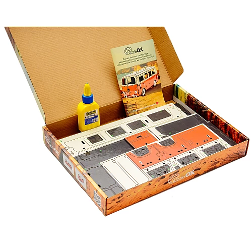 Деревянный 3D-конструктор Микроавтобус (156 деталей) от PuzzleOk