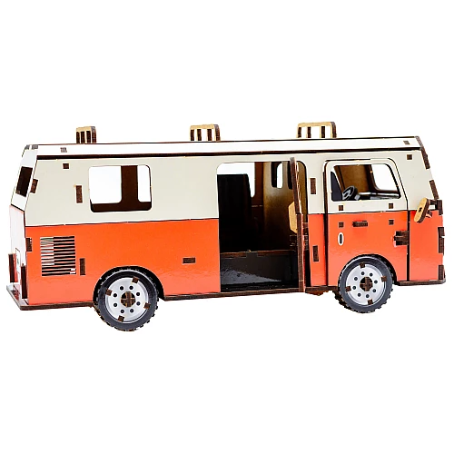 Деревянный 3D-конструктор Микроавтобус (156 деталей) от PuzzleOk