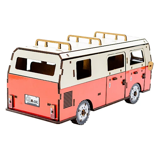 Деревянный 3D-конструктор Микроавтобус (156 деталей) от PuzzleOk