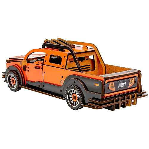 Дерев'яний 3D-конструктор Пікап (212 деталей) від PuzzleOk