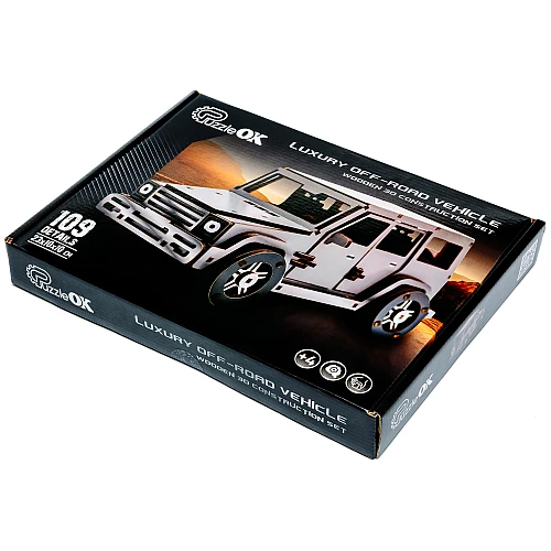 Дерев'яний 3D-конструктор Розкішний позашляховик (109 деталей) від PuzzleOk