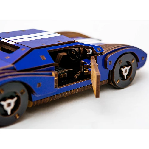 Деревянный 3D-конструктор Быстрый автомобиль GT (164 детали) от PuzzleOk