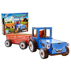 Дерев'яний 3D-конструктор Трактор (69 деталей) від PuzzleOk