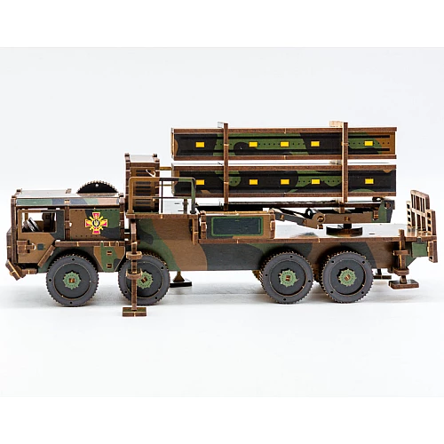 Деревянный 3D-конструктор ЗРК Patriot (220 деталей) от PuzzleOk