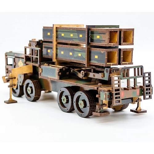 Деревянный 3D-конструктор ЗРК Patriot (220 деталей) от PuzzleOk