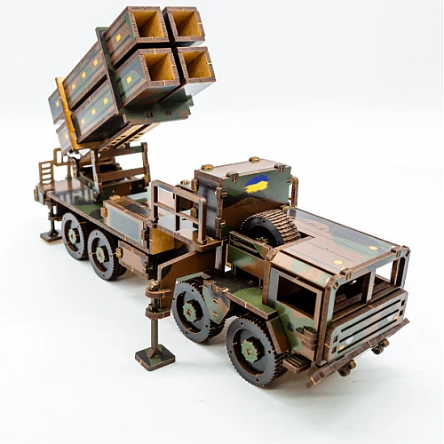 Деревянный 3D-конструктор ЗРК Patriot (220 деталей) от PuzzleOk