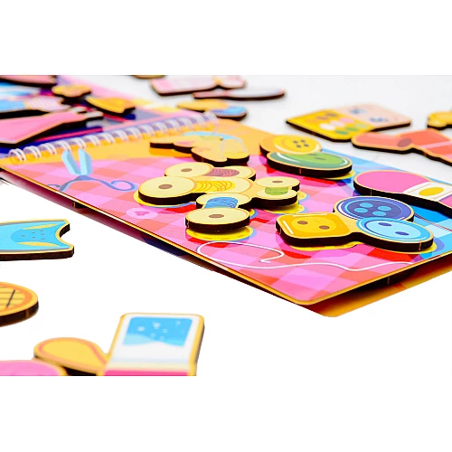 Альбом на липучках Для дівчаток (47 деталей) від PuzzleOk Альбом на липучках Для дівчаток (47 деталей) від PuzzleOk