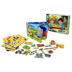 Альбом на липучках Для хлопчиків (43 деталі) від PuzzleOk