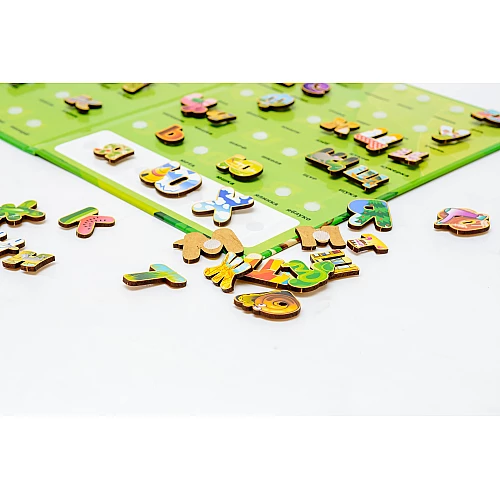 Развивающий набор Алфавит на липучках (66 деталей) от PuzzleOk Развивающий набор Алфавит на липучках (66 деталей) от PuzzleOk