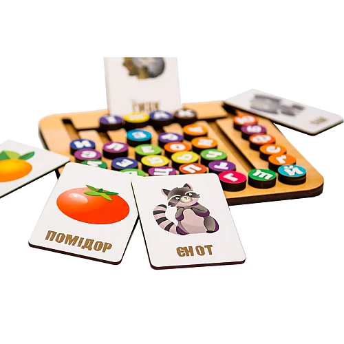 Дерев'яна головоломка Абетковий лабіринт від PuzzleOk