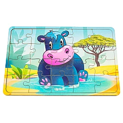 Дерев'яний пазл Бегемотик від PuzzleOk