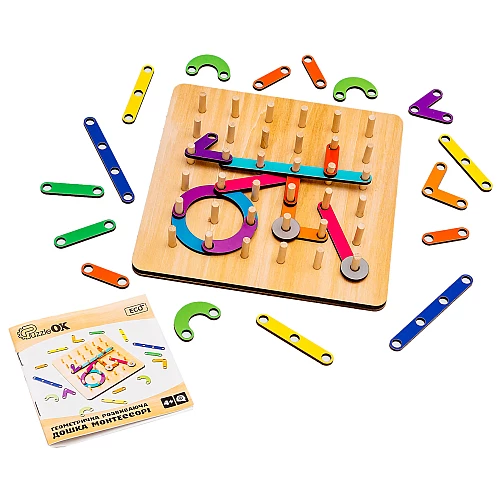 Розвиваюча дошка Геоборд Монтессорі від PuzzleOk