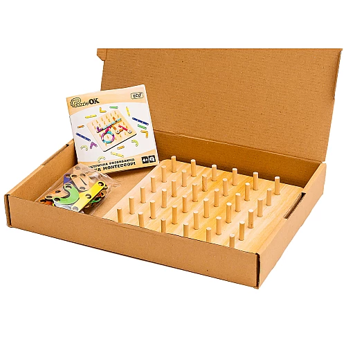 Розвиваюча дошка Геоборд Монтессорі від PuzzleOk