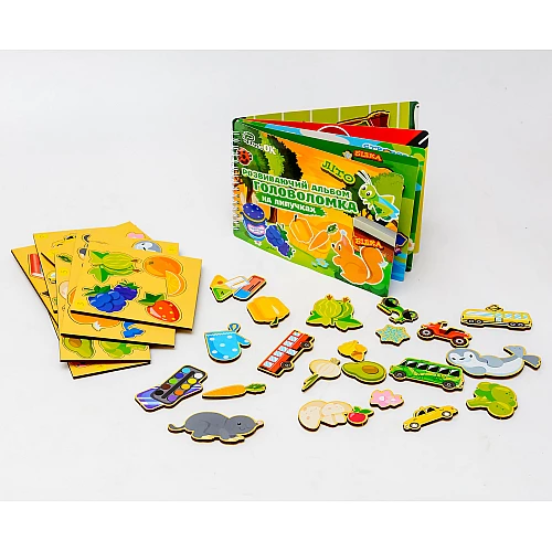 Развивающий набор Головоломка на липучках (39 элементов) от PuzzleOk Развивающий набор Головоломка на липучках (39 элементов) от PuzzleOk