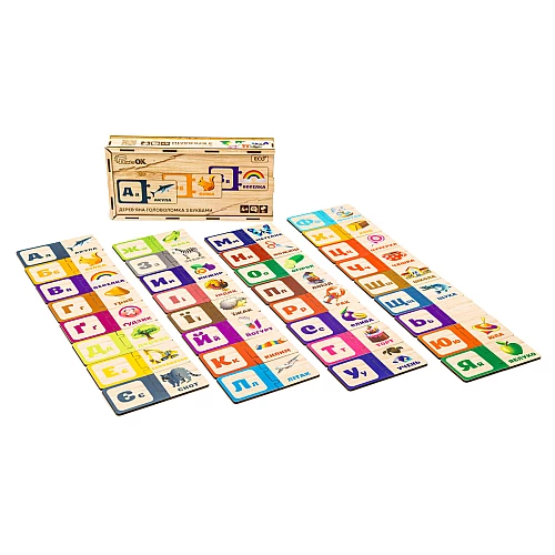 Головоломка-пазл Літери (33 елементи) від PuzzleOk Головоломка-пазл Літери (33 елементи) від PuzzleOk