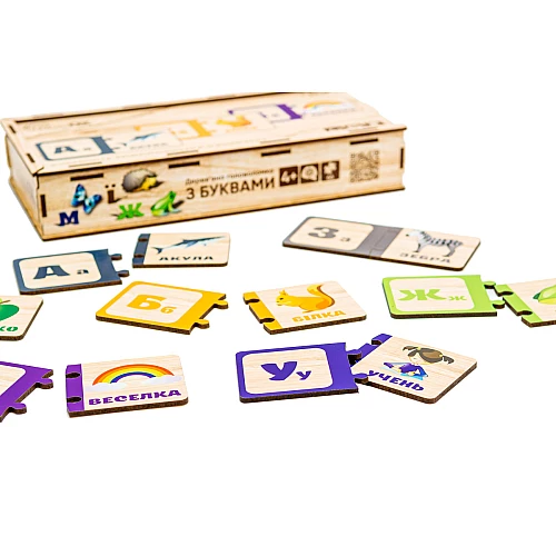 Головоломка-пазл Літери (33 елементи) від PuzzleOk Головоломка-пазл Літери (33 елементи) від PuzzleOk