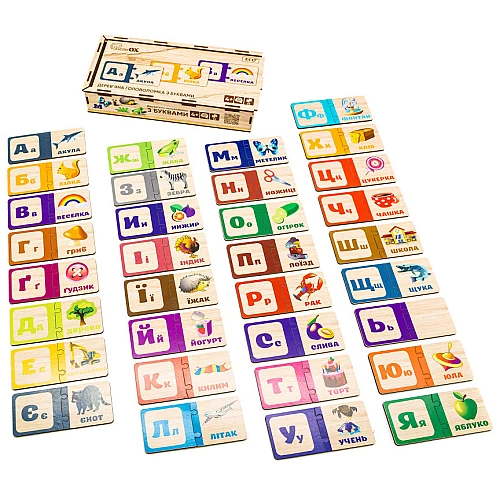Головоломка-пазл Літери (33 елементи) від PuzzleOk Головоломка-пазл Літери (33 елементи) від PuzzleOk