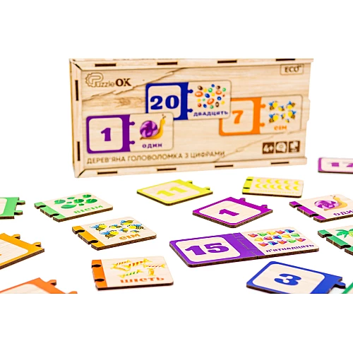 Головоломка-пазл Рахунок (40 елементів) від PuzzleOk Головоломка-пазл Рахунок (40 елементів) від PuzzleOk
