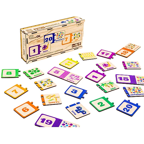 Головоломка-пазл Рахунок (40 елементів) від PuzzleOk Головоломка-пазл Рахунок (40 елементів) від PuzzleOk