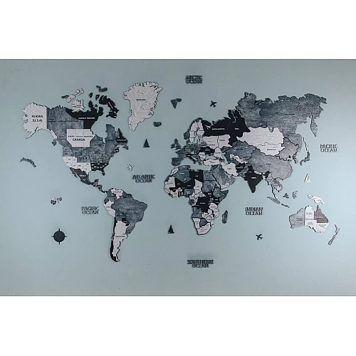 Деревянный пазл Карта мира (110 элементов) от PuzzleOk Деревянный пазл Карта мира (110 элементов) от PuzzleOk