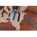 Деревянный пазл Карта мира (110 элементов) от PuzzleOk