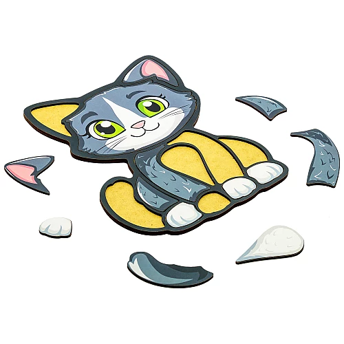 Пазл-вкладиш Котик (13 деталей) від PuzzleOk