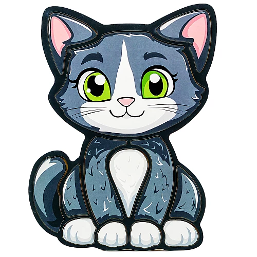 Пазл-вкладиш Котик (13 деталей) від PuzzleOk