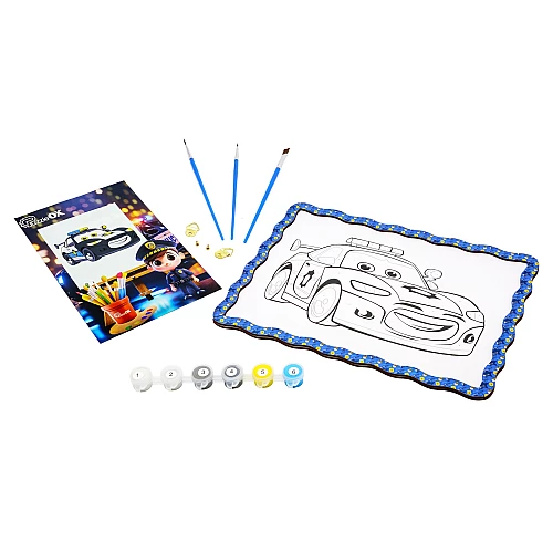 Набір для розфарбовування Поліцейська машинка від PuzzleOk