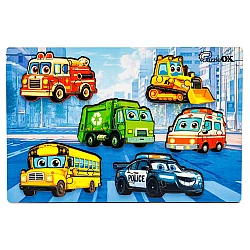 Пазл-вкладиш Розумний світ. Міський транспорт від PuzzleOk