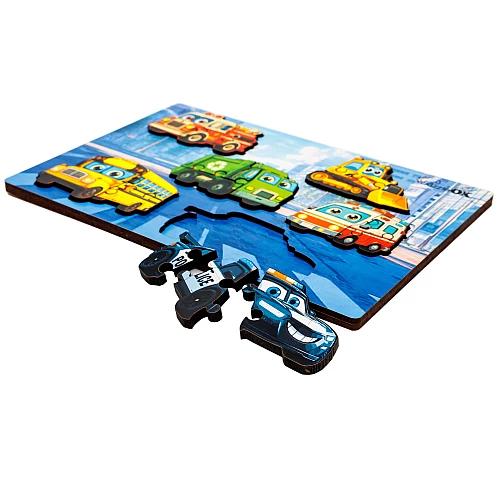 Пазл-вкладиш Розумний світ. Міський транспорт від PuzzleOk