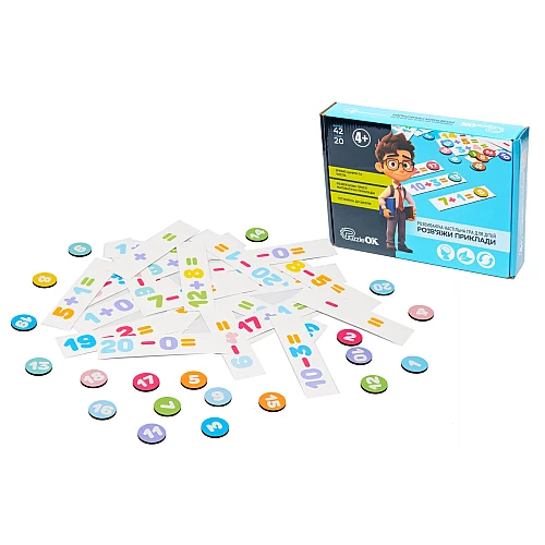 Обучающая настольная игра Реши примеры от PuzzleOk