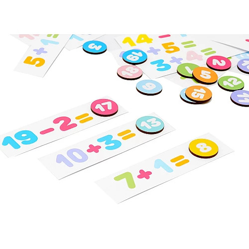 Обучающая настольная игра Реши примеры от PuzzleOk