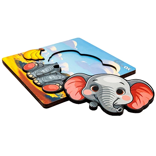 Пазл-вкладиш Веселе слоненя від PuzzleOk