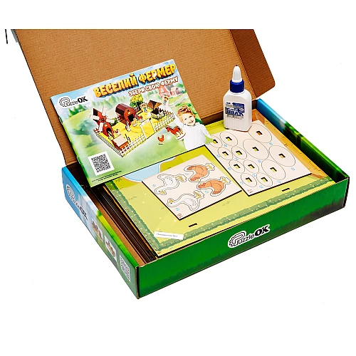 Дерев'яний конструктор Веселий фермер (106 деталей) від PuzzleOk