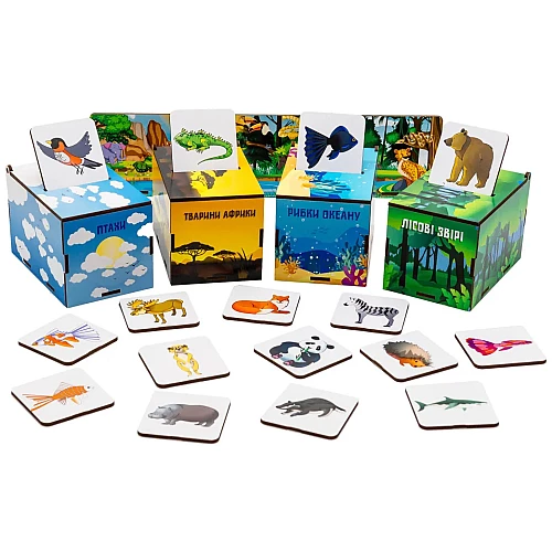 Розвиваючі сортери Монтессорі Чарівна природа (40 елементів) від PuzzleOk