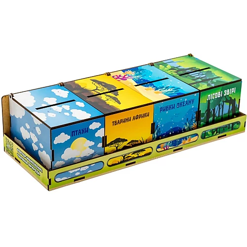 Розвиваючі сортери Монтессорі Чарівна природа (40 елементів) від PuzzleOk