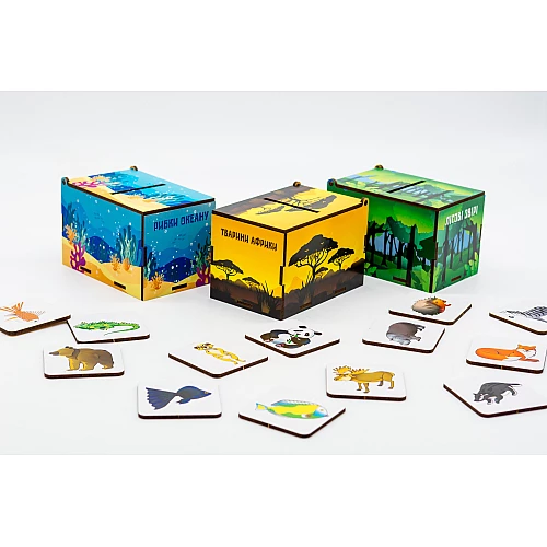 Розвиваючі сортери Монтессорі Чарівна природа (40 елементів) від PuzzleOk Розвиваючі сортери Монтессорі Чарівна природа (40 елементів) від PuzzleOk