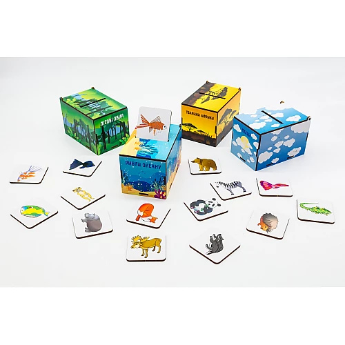 Розвиваючі сортери Монтессорі Чарівна природа (40 елементів) від PuzzleOk Розвиваючі сортери Монтессорі Чарівна природа (40 елементів) від PuzzleOk