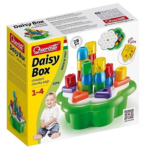Розвиваючий конструктор Daisy Box (28 деталей) від Quercetti Розвиваючий конструктор Daisy Box (28 деталей) від Quercetti