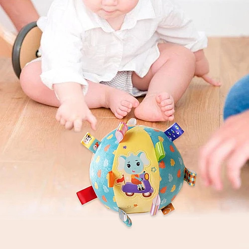 Розвиваюча іграшка М'ячик-брязкальце Слоненя від Sassy