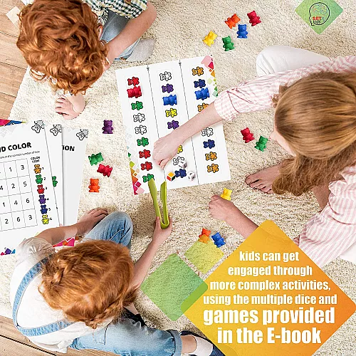 Лічильний набір Різнобарвні Ведмедики (71 шт) від SET4kids Лічильний набір Різнобарвні Ведмедики (71 шт) від SET4kids