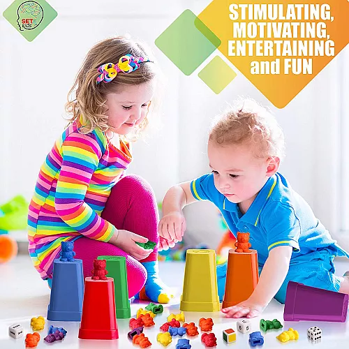 Лічильний набір Різнобарвні Ведмедики (71 шт) від SET4kids Лічильний набір Різнобарвні Ведмедики (71 шт) від SET4kids
