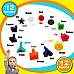 Набор STEM для сортировки Цветные фигуры и пегборд (38 шт) от Skoolzy